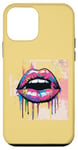 Coque pour iPhone 12 mini Design pop art coloré brillant pour les fans de mode audacieux