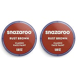 Snazaroo Maquillage Fard Aquarellable Pot 18ml Beige Rouille (Lot de 2)