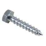 LENNIE TIR0807002B Coach Screw Diameter 8 x 70 cm Box of 100 White Zinc Plated