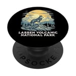 Lassen Volcanic National Park Grey Wolf Wildlife PopSockets PopGrip Adhésif