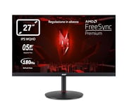 Acer Nitro XV271UM3bmiiprfx - Écran PC Gaming 27" QHD, 180Hz (2560x1440, 16:9, FreeSync, 1ms, 250 Nits, Comfyview, BlueLightShield, 2xHDMI 2.0/1xDP 1.2) Moniteur PC Inclinable, Couleur Noire