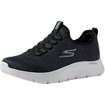 Skechers Homme Go Walk Flex Basket, Noir/Blanc, 44 EU