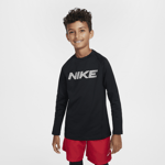 Nike Older Kids' (boys') Dri-fit Long-sleeve Training Top Pro Warm Juoksuvaatteet BLACK/WHITE