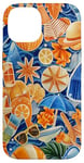 Coque pour iPhone 14 Sunny Escape Collage Fun Beach Day Essentials