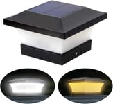 Lampes De Poteau A Led Solaires Etanches Pour Jardin D'Exterieur 10 X 10 Cm Poteaux En Bois,Pont,Clôture 6000K White