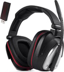 Casque gaming sans fil PS5,Casque gamer pour PS4,SWITCH et PC,Casque Gaming avec Micro pour 7.1 Surround et Fortes Basses