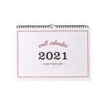 FLLXSMFC Calendrier 2021 29 x 21 cm Blanc Calendrier mural 2021 Planificateur mensuel Calendrier quotidien Stickers Planning Planificateur Calendrier mural