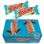 TWIX SALTED CARAMEL CHOCOLATE BISCUIT TWIN BARS FULL BOX 30 x 46g Christmas gift