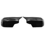 NCUIXZH 1 Pair Black Mirror Cap Cover Left/Right Side Door Wing Mirror Cover Cap Replacement Gloss,For BMW E46 3 Series 1998-2005-United Kingdom