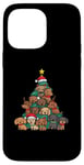 Coque pour iPhone 14 Pro Max Arbre de Noël amusant pour filles et garçons avec teckel