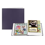 Pioneer Photo Albums MB-10 Carnet de notes relié avec couverture en similicuir Bleu 30,5 x 30,5 cm