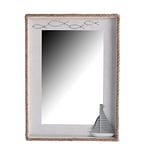 Vacchetti Giuseppe Vpaquets Miroir Bois Mer Bateau Rectangulaire, Blanc, Petit