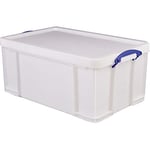 Really Useful Plastic Storage Box 64 Litre White Strong