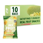 Soul Fruit - Freeze Dried Jackfruit Crisps - Crunchy Dried Fruit Snack - No Added Sugar – High in Fibre - Low Calorie Snacks - Gluten Free - Healthy Snacks for Adults & Kids - 10 x 20g