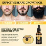 Beard Wax Oil Set Hydrating Reduce Facial Itch Nourishing Moisturizing Beard Oi