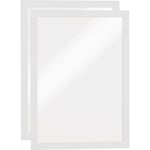 Durable 487202 duraframe A4 - 4872 Cadre d'information autocollant din A4 blanc (l x h) 236 mm x 322 mm 2 pc(s)