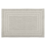 Lovely CASA - Bath Mat - Size 45 x 70 cm - 100% Organic Cotton - Linen Colour - Lagoon Model - Home Linen - Soft and Comfortable - Ideal for the Bathroom