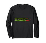 Retro VU Meter Hi-Fi Vintage Stereo Music Lover Long Sleeve T-Shirt