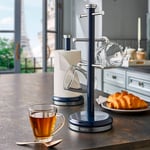 Tower Belle Mug Tree and Kitchen Roll Holder Set Midnight (Blue)