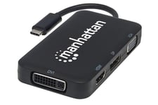 Manhattan 152600 dockingstation USB Type-C Sort