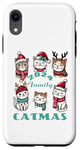 Coque pour iPhone XR Catmas Famille Chat Kitty Funny Christmas Holiday 2024