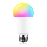 Ampoule led Connectée L530E(4-PACK), Ampoule led E27 Multicolore 2500K-6500K 8.7W 806Lm, ampoule led compatible avec Alexa et Google Home, Lot de 4