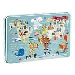 Apli kids 14550 Motif Carte du Monde par Martina Hogan Puzzle (24 pièces)