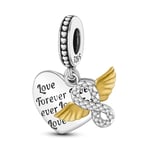 925 Sterling Silver Jungfru Av Guadalupe Motif Dangle Angel Charms Pärlor Passar Original Pandora Halsband Armband Diy För Kvinnor KTC265