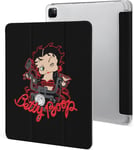 Étui Betty Pour Ipad Pro 2021 12,9 Pouces, Type Ordinateur Portable, Support À Trois Volets Avec Porte-Stylo, Veille/Réveil Automatique