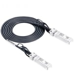 Elfcam - 1m 10Gb DAC Câble SFP+ à SFP+ Direct Attach Copper (DAC) Twinax Cable, Compatible avec Cisco, Huawei, D-Link (1M)