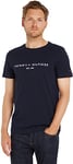 Tommy Hilfiger Men's Core Tommy Logo Tee Mw0mw11465 T-Shirt, Blue (Sky Captain), L