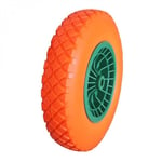 Roue increvable pour brouette 4.8 - 4.00-8 - LINXOR - Orange - A monter soi-même