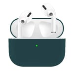 Apple AirPods Pro - Silikonfodral för laddningsetui - Svart/Grön