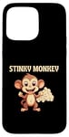 Coque pour iPhone 15 Pro Max Stinky Monkey Farts Funny Kids Men Women