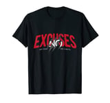 No Fear No Limits No Excuses Motivational Workout Gym Shirt T-Shirt