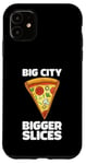 Coque pour iPhone 11 Design amusant Love Pizza Big City Style