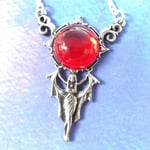 Red Blood Moon Rising Pendant Necklace Briar Fantasy Children of the Night