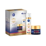 NIVEA Luminous 630 Coffret Soin de jour & Soin de nuit, Soin visage anti taches pigmentaires au Thiamidol & Acide Hyaluronique, Coffret cadeau femme soin anti-âge, crème hydratante visage