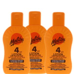 Malibu Lotion SPF4 200ml | Sunscreen | Moisturising | Beach Essential X 3