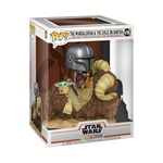 Funko Pop! Deluxe: Star Wars: the Mandalorian - Mando on Bantha With Grogu (the Child, Baby Yoda) - (Grogu (the Child, Baby Yoda), Baby Yoda) - Collectable Vinyl Figure - Gift Idea - TV Fans