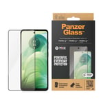 Motorola Moto G04 / G24 / G24 Power PanzerGlass Ultra Wide Fit Skjermbeskyttelsesglass - Platinum Strength - Svart Kant