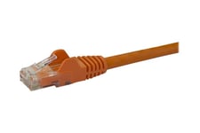 StarTech.com 7m CAT6 Ethernet Cable, 10 Gigabit Snagless RJ45 650MHz 100W PoE Patch Cord, CAT 6 10GbE UTP Network Cable w/Strain Relief, Orange, Fluke Tested/Wiring is UL Certified/TIA - Category 6 - 24AWG (N6PATC7MOR) - patchkabel - 7 m - orange