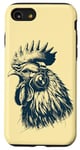 Coque pour iPhone SE (2020) / 7 / 8 Coq qui chante avec des écouteurs