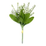 Artificial Lily of the Valley Bundle of 6 Stems 32 cm Tall - White Flowers