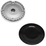 For Bosch Neff Siemens Gas Hob Top 100m 17mm Crown Burner Lid Cap Universal