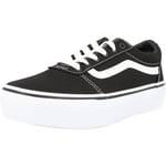 Vans Ward Platform Girls Trainers Black