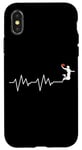 Coque pour iPhone X/XS Ballon de basket Battement de coeur Cadeau Joueur de Basketball