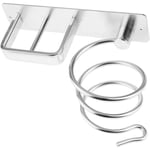 Porte Sèche Cheveux, Support de Sèche-Cheveux Mural en Aluminium et Lisseur-