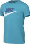 Nike Boy's Short Sleeve T-Shirt K NSW Tee Futura Icon TD, Aquarius Blue/White, AR5252-407, XS
