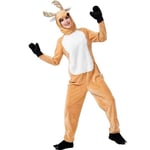 Joulun joulutonttu poroasu naisille Aikuinen Kodikas Fawn Deer Cosplay Jumpsuit Velvet